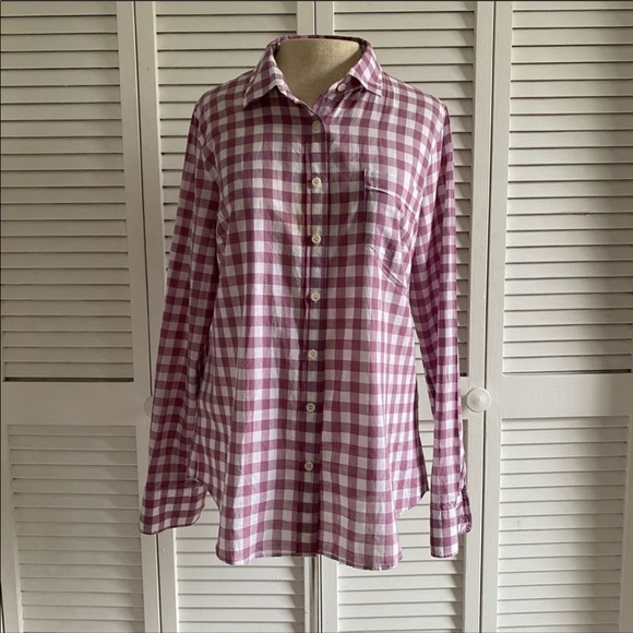 J Crew | The Perfect Shirt w/ Gingham Print - Picture 2 of 7
